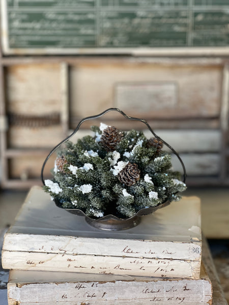 12 Long Needle Pine Half Sphere With Cones! Perfect For Christmas! -  European Splendor®