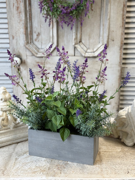 Genevive Lavender & Herbs Pot | 20" | NOT CURRENTLY IN STOCK-New For Spring 2027!
