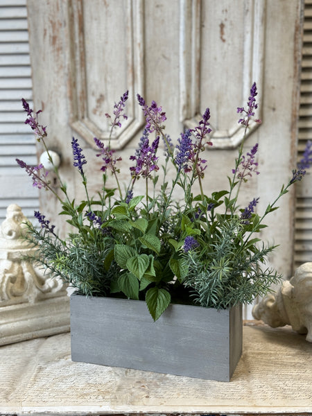 Genevive Lavender & Herbs Pot | 20" | NOT CURRENTLY IN STOCK-New For Spring 2027!