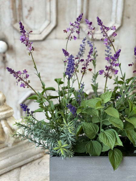 Genevive Lavender & Herbs Pot | 20" | NOT CURRENTLY IN STOCK-New For Spring 2027!