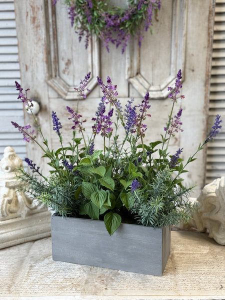 Genevive Lavender & Herbs Pot | 20" | NOT CURRENTLY IN STOCK-New For Spring 2027!