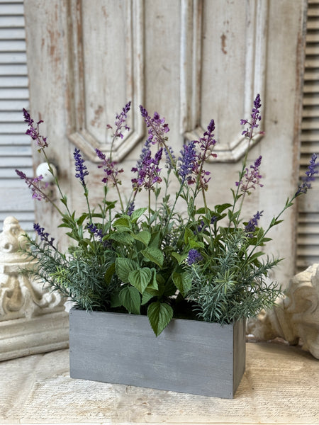 Genevive Lavender & Herbs Pot | 20" | NOT CURRENTLY IN STOCK-New For Spring 2027!