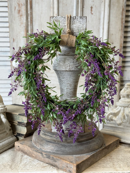 Genevive Lavender Hanging Wreath | 16" | NOT CURRENTLY IN STOCK-New For Spring 2027!