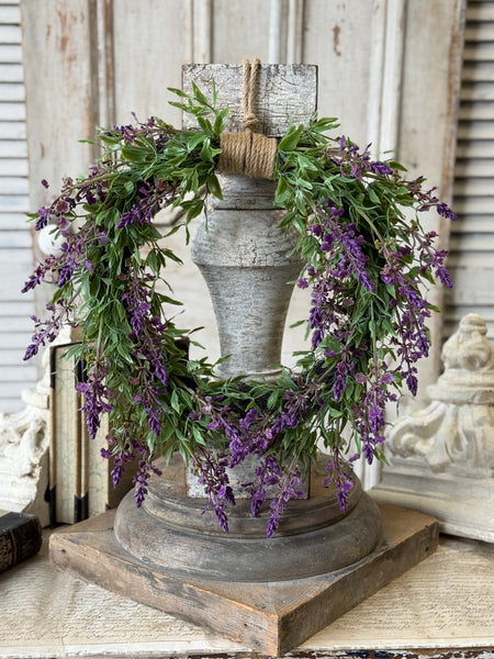 Genevive Lavender Hanging Wreath | 16" | NOT CURRENTLY IN STOCK-New For Spring 2027!