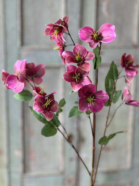 Lenten Boughs Spray | 39" | Garnet