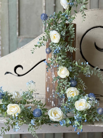 Indigo Allure Garland | 5' | NOT CURRENTLY IN STOCK-New For Spring 2027!