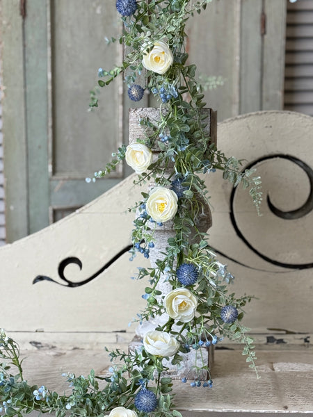 Indigo Allure Garland | 5' | NOT CURRENTLY IN STOCK-New For Spring 2027!