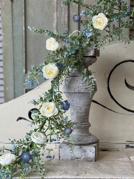 Indigo Allure Garland | 5' | NOT CURRENTLY IN STOCK-New For Spring 2027!