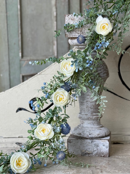 Indigo Allure Garland | 5' | NOT CURRENTLY IN STOCK-New For Spring 2027!
