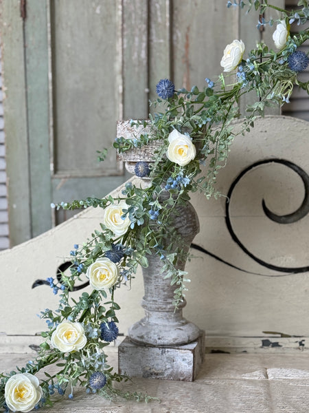 Indigo Allure Garland | 5' | NOT CURRENTLY IN STOCK-New For Spring 2027!
