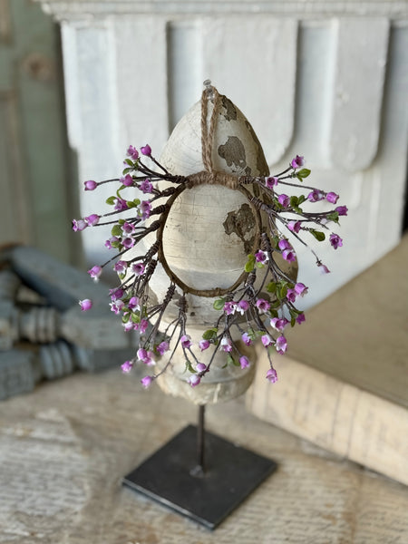 Bardot Buds Mini Hanging Wreath | 8" | Purple | NOT CURRENTLY IN STOCK-New For Spring 2027!