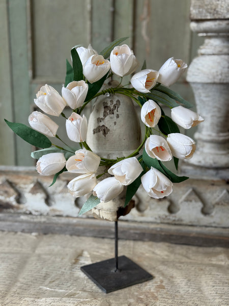 Chapel Tulips Candle Ring | 10" | NOT CURRENTLY IN STOCK-New For Spring 2027!