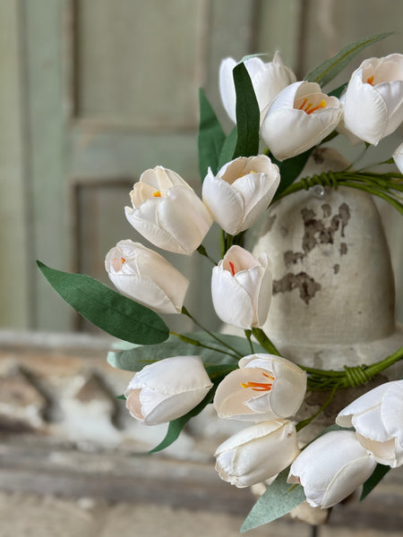 Chapel Tulips Candle Ring | 10" | NOT CURRENTLY IN STOCK-New For Spring 2027!