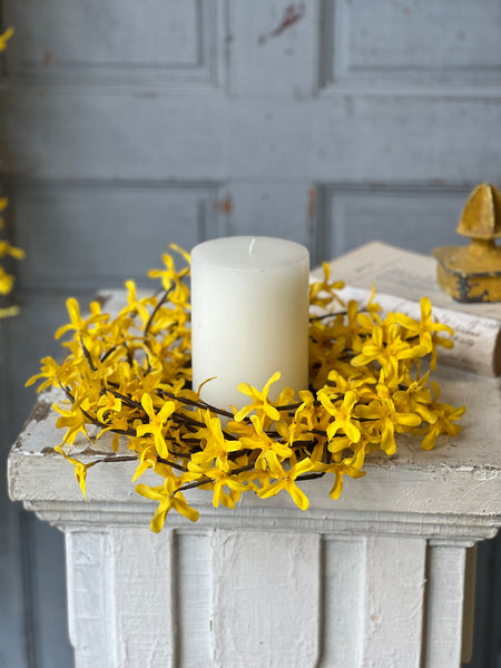 Sunrise Forsythia Candle Ring | 12" | NOT CURRENTLY IN STOCK - ETA December