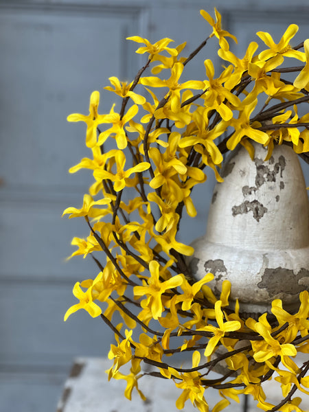 Sunrise Forsythia Candle Ring | 12" | NOT CURRENTLY IN STOCK - ETA December