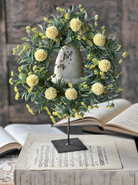 Wicklow Blooms Candle Ring | 10" | Yellow | NOT CURRENTLY IN STOCK - Spring 2026