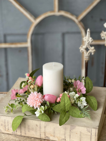 Promisary Blooms Candle Ring | 11" | NOT CURRENTLY IN STOCK-New For Spring 2026!