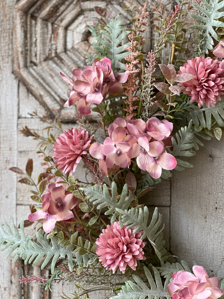 Midsummer Blooms Wreath | 24" | NOT CURRENTLY IN STOCK-New For Spring 2026!