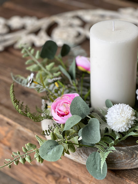 Bloomsbury Hill Candle Ring | 4.5" | Pink | NOT CURRENTLY IN STOCK-New For Spring 2026!