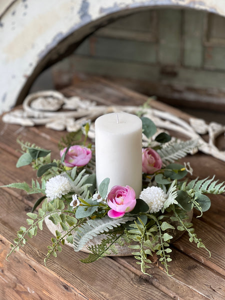 Bloomsbury Hill Candle Ring | 4.5" | Pink | NOT CURRENTLY IN STOCK-New For Spring 2026!