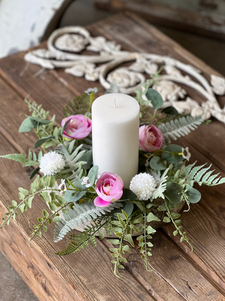 Bloomsbury Hill Candle Ring | 4.5" | Pink | NOT CURRENTLY IN STOCK-New For Spring 2026!