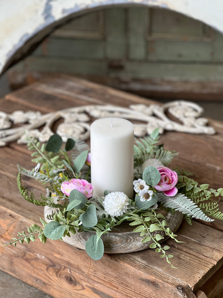 Bloomsbury Hill Candle Ring | 4.5" | Pink | NOT CURRENTLY IN STOCK-New For Spring 2026!