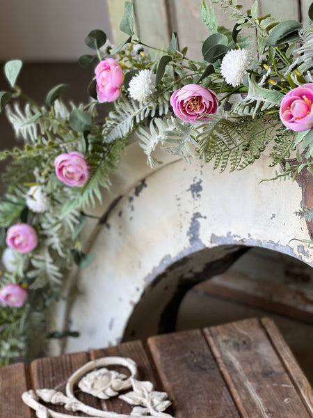 Bloomsbury Hill Garland | 5' | Pink | NOT CURRENTLY IN STOCK-New For Spring 2026!
