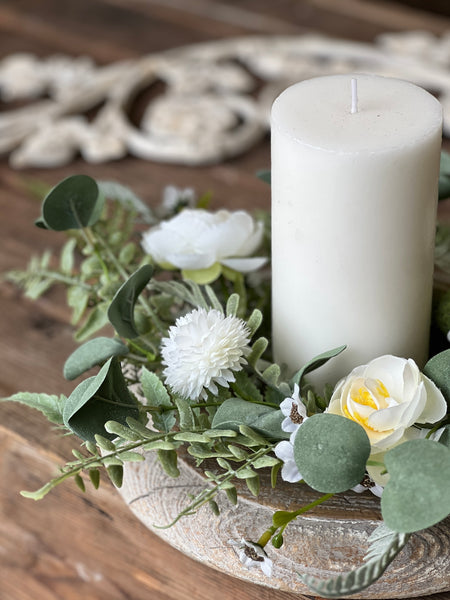 Bloomsbury Hill Candle Ring | 12" | Cream | NOT CURRENTLY IN STOCK-New For Spring 2026!