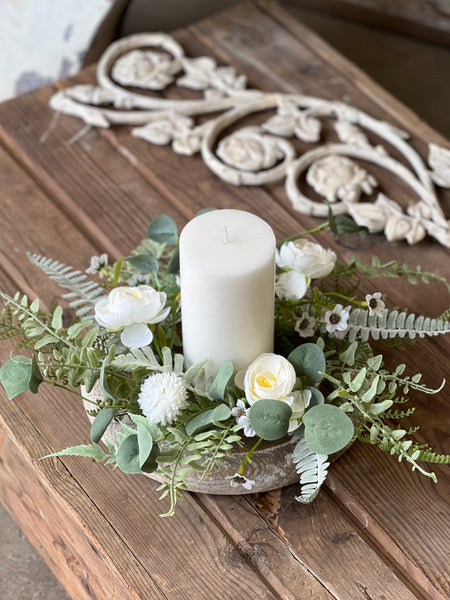 Bloomsbury Hill Candle Ring | 12" | Cream | NOT CURRENTLY IN STOCK-New For Spring 2026!
