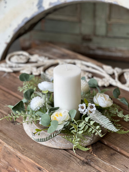 Bloomsbury Hill Candle Ring | 12" | Cream | NOT CURRENTLY IN STOCK-New For Spring 2026!