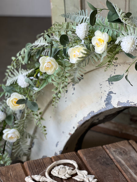 Bloomsbury Hill Garland | 5' | Cream | NOT CURRENTLY IN STOCK-New For Spring 2026!