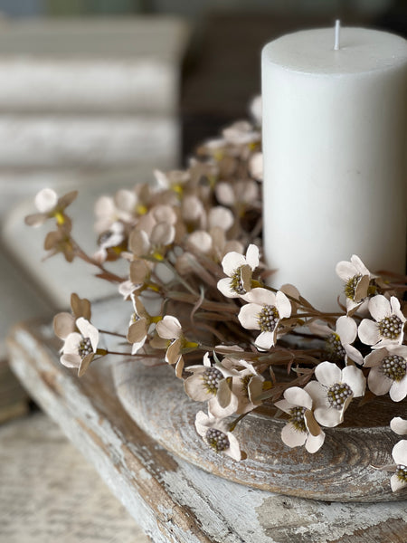 Timeless Blooms Candle Ring | 10" | Cream | NOT CURRENTLY IN STOCK - ETA December