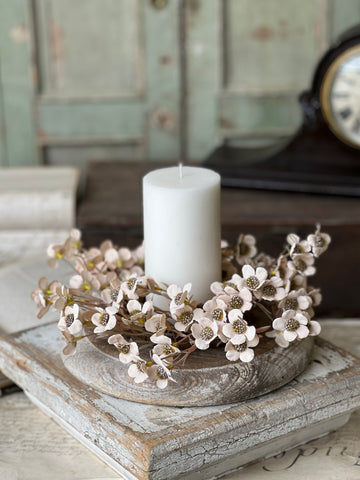 Timeless Blooms Candle Ring | 10" | Cream | NOT CURRENTLY IN STOCK - ETA December