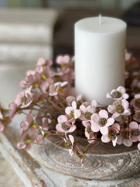 Timeless Blooms Candle Ring | 10" | Blush | NOT CURRENTLY IN STOCK - ETA December