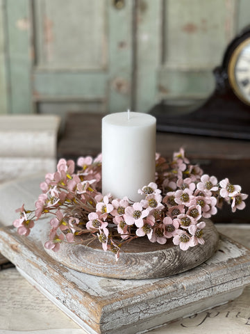Timeless Blooms Candle Ring | 10" | Blush | NOT CURRENTLY IN STOCK - ETA December