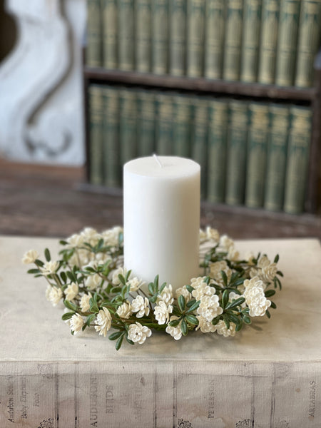 Alabaster Buds Candle Ring | 10" | NOT CURRENTLY IN STOCK-New For Spring 2026!