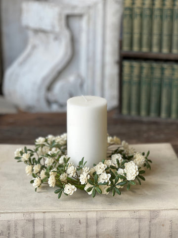 Alabaster Buds Candle Ring | 10" | NOT CURRENTLY IN STOCK-New For Spring 2026!