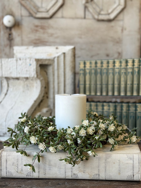 Alabaster Buds Candle Ring | 14" | NOT CURRENTLY IN STOCK-New For Spring 2027!