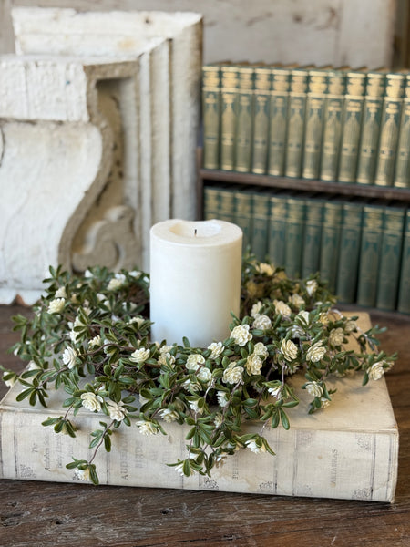 Alabaster Buds Candle Ring | 14" | NOT CURRENTLY IN STOCK-New For Spring 2027!