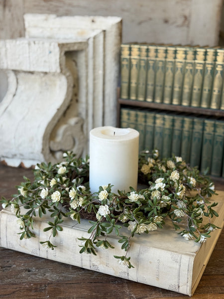 Alabaster Buds Candle Ring | 14" | NOT CURRENTLY IN STOCK-New For Spring 2027!