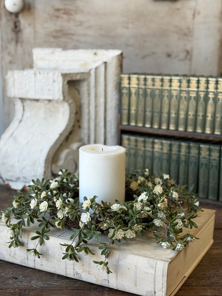 Alabaster Buds Candle Ring | 14" | NOT CURRENTLY IN STOCK-New For Spring 2027!