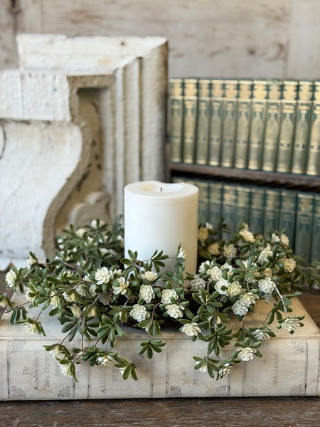 Alabaster Buds Candle Ring | 14" | NOT CURRENTLY IN STOCK-New For Spring 2027!