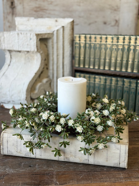 Alabaster Buds Candle Ring | 14" | NOT CURRENTLY IN STOCK-New For Spring 2027!