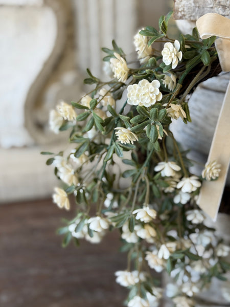 Alabaster Buds Hanging Wreath | 14" | NOT CURRENTLY IN STOCK-New For Spring 2027!