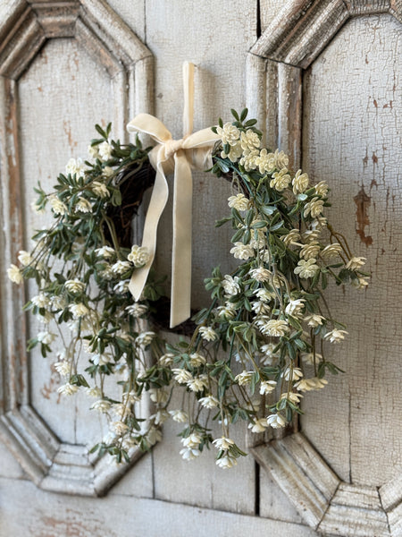 Alabaster Buds Hanging Wreath | 14" | NOT CURRENTLY IN STOCK-New For Spring 2027!