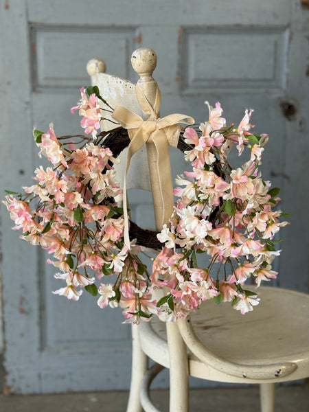 Cora Flower Hanging Wreath | 15" | NOT CURRENTLY IN STOCK-New For Spring 2027!