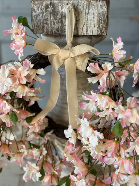 Cora Flower Hanging Wreath | 15" | NOT CURRENTLY IN STOCK-New For Spring 2027!