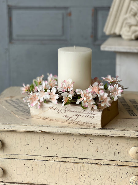 Cora Flower Candle Ring | 11" | Blushing | NOT CURRENTLY IN STOCK-New For Spring 2026!
