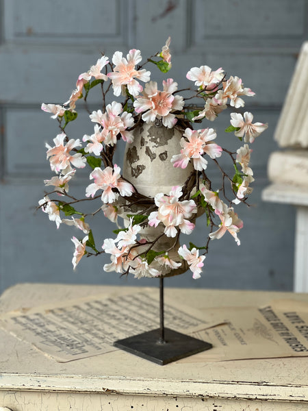 Cora Flower Candle Ring | 11" | Blushing | NOT CURRENTLY IN STOCK-New For Spring 2026!