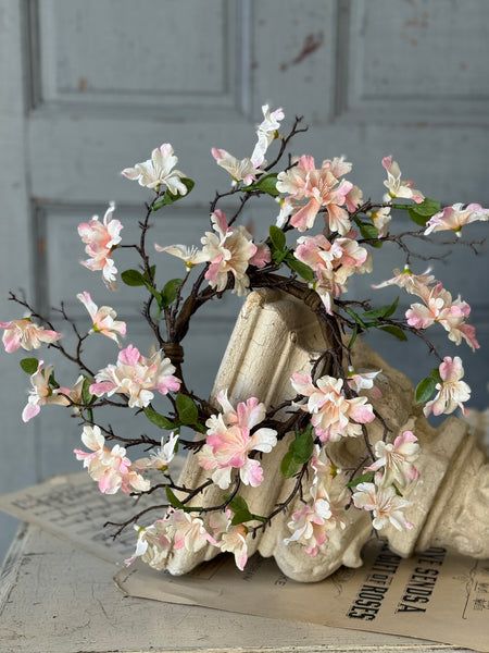 Cora Flower Candle Ring | 11" | Blushing | SOLD OUT